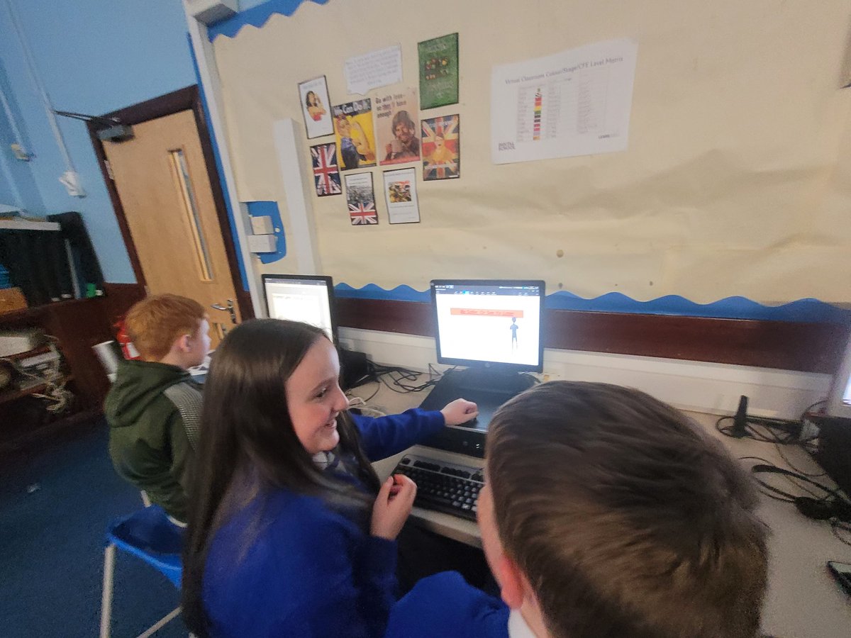 StMonicasNLC's tweet photo. Primary 6 use the Tech Tuesdays Digital Literacy lessons, as part of STEM week. We look forward to using technology all week and further develop our skills. @Schools_Digital @NLDigitalSchool https://t.co/LRzBurT8AQ
