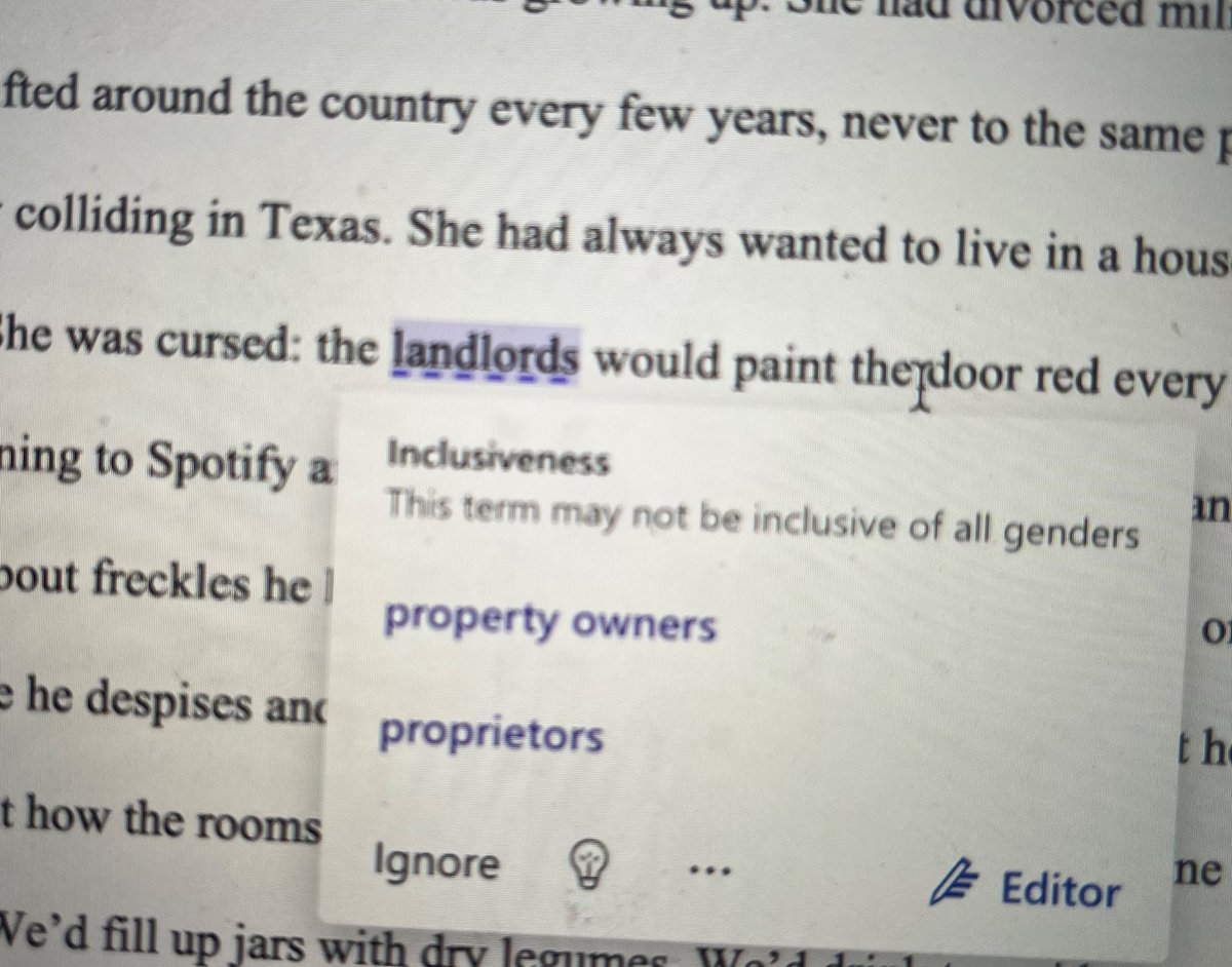 oh my GOD landlordesses I am SORRY