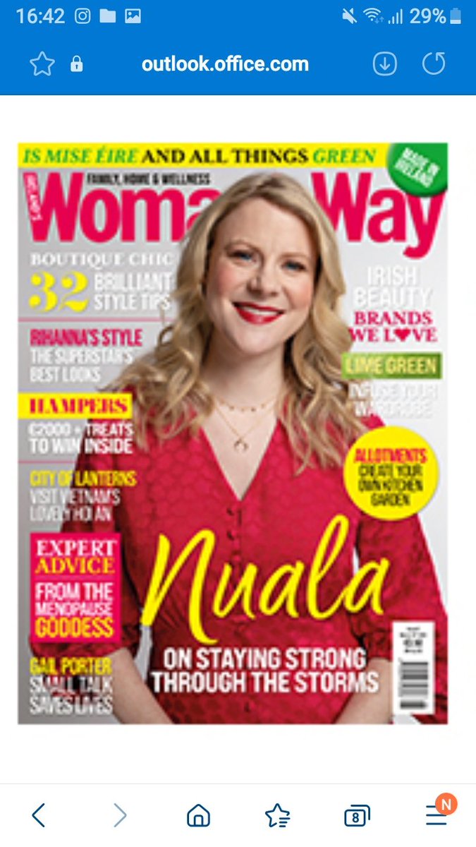 Nuala Carey (@nualacarey25) on Twitter photo In shops now ! Thank you <a href="/Womans_Way/">Woman's Way</a> for this interview. I'm really happy with it #covergirl #womansway #spring #motya #mumoftheyearawards In shops now ! Thank you <a href="/Womans_Way/">Woman's Way</a> for this interview. I'm really happy with it #covergirl #womansway #spring #motya #mumoftheyearawards