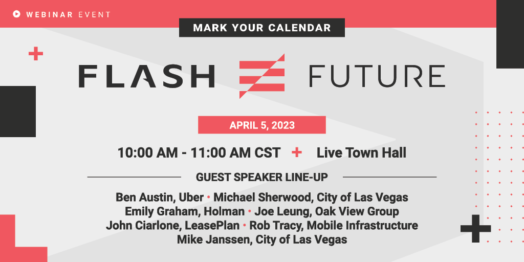 FlashParking's tweet photo. From Uber and LeasePlan to Mobile Infrastructure and Oak View Group, join the best thinkers and doers in parking and mobility for #FLASHFuture, a 60-minute webinar on April 5th. Register today: https://t.co/RQi0K8ANlj

#webinar #smartcities #EVcharging https://t.co/TfW0b8kyIW