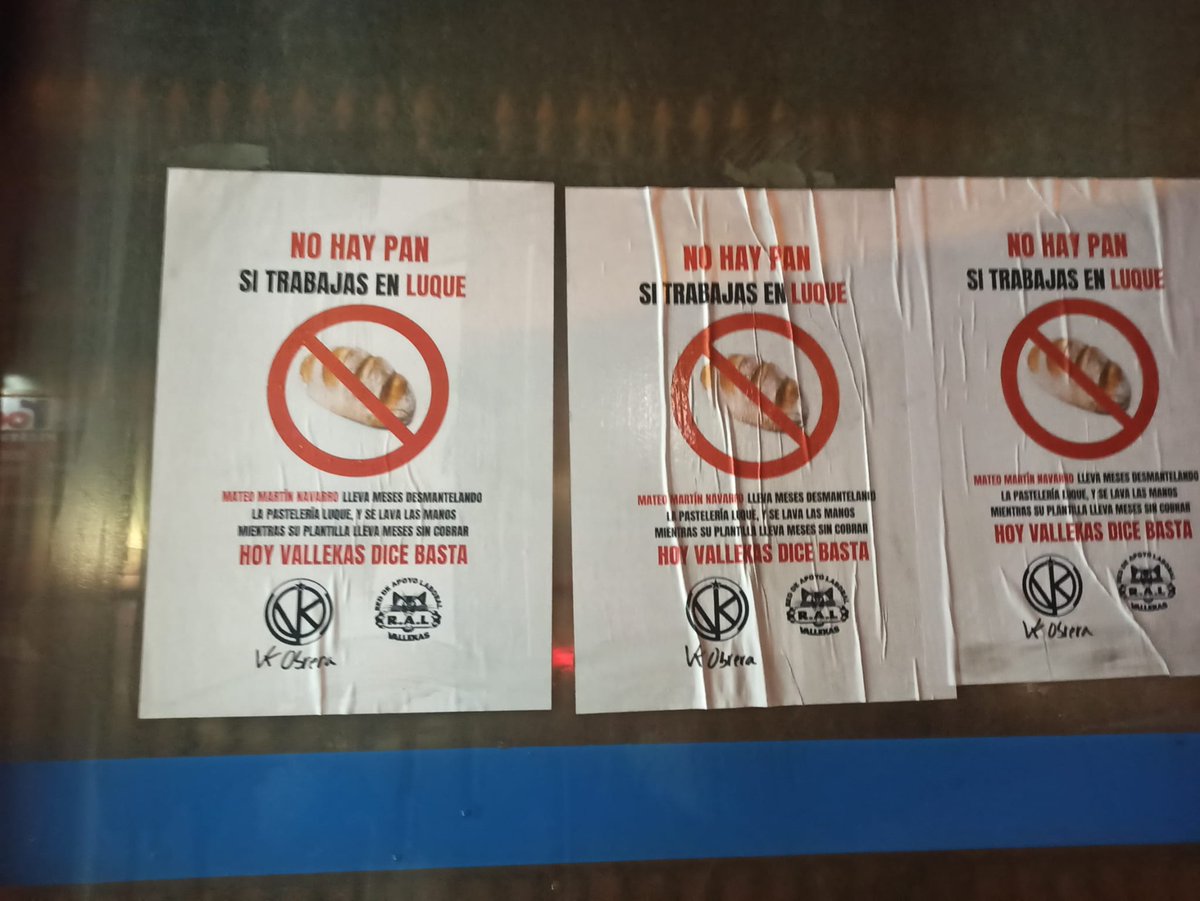 VKObrera's tweet photo. Pasteleria Luque lleva meses sin pagar a los trabajadores.
¡que los vecinos corran la voz! https://t.co/du0NANwD65