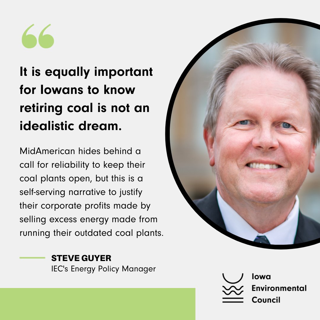 Iowa Environmental Council on Twitter "Steve Guyer, IEC's Energy
