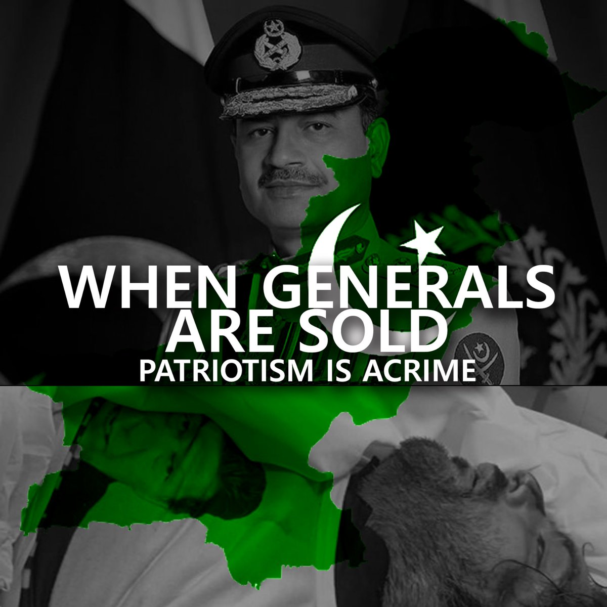 AtifThakkur's tweet image. When generals are sold, patriotism is a crime.

#corruptgenerals #regimechangePakistan #freeshoqibsheikh #justiceforarshadsharif