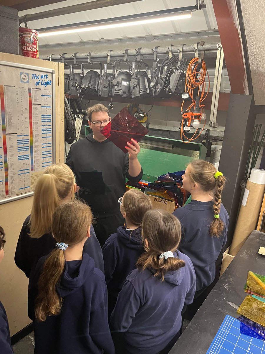 Our Year 6 dance pupils had an amazing backstage tour at the Octagon Theatre in Yeovil today! @OctagonYeovil