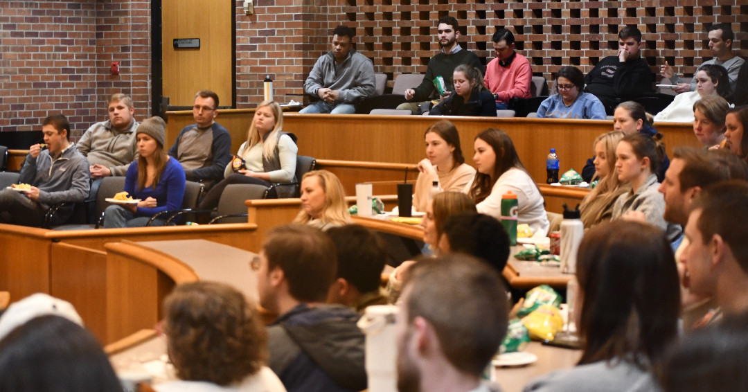 It was so great to hear from alumnus and criminal defense attorney turned chocolatier Shawn Askinosie, '89, today! Mr. Askinosie spoke with students about his career shift and the lessons he has learned in the process.