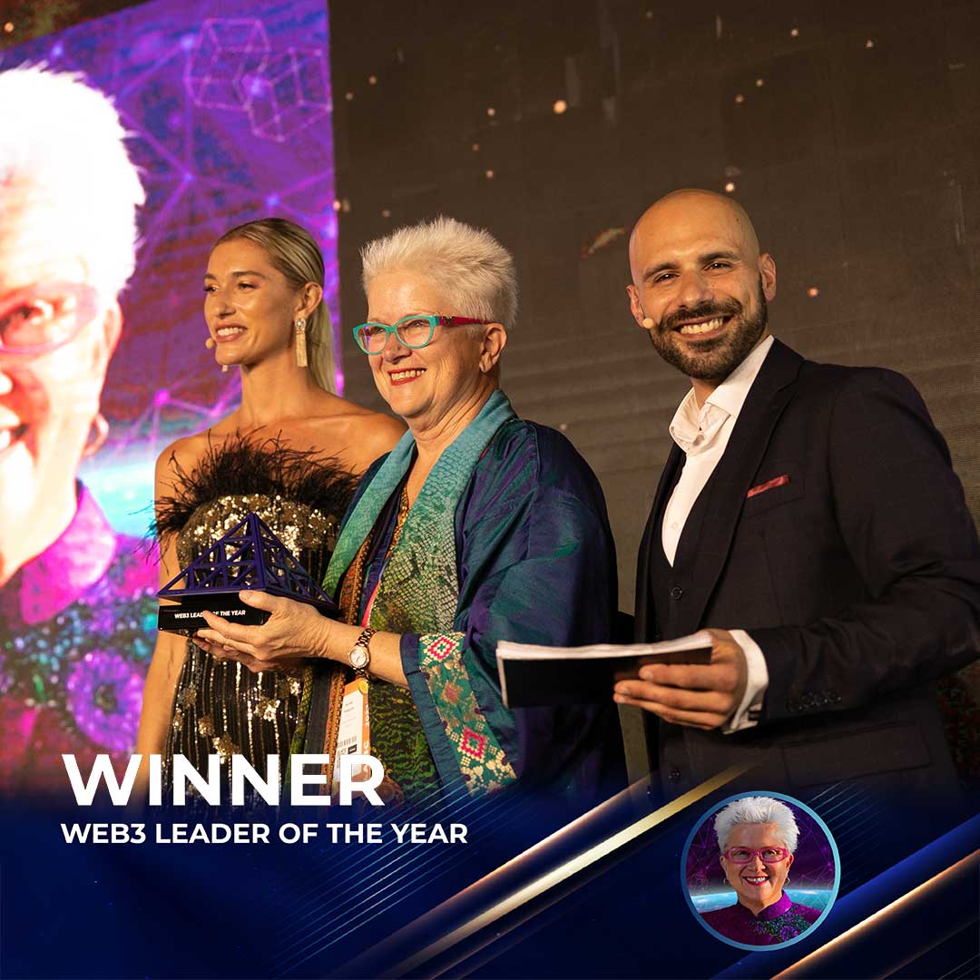 Tonight, the long-awaited 𝐀𝐈𝐁𝐂 𝐀𝐰𝐚𝐫𝐝𝐬 were held. 
 
🏆A massive well done to <a href="/janeathomason/">Dr Jane Thomason</a>, winner of the 𝐖𝐄𝐁𝟑 𝐋𝐄𝐀𝐃𝐄𝐑 𝐎𝐅 𝐓𝐇𝐄 𝐘𝐄𝐀𝐑 
🙌 AIBC Awards Ceremony is sponsored by <a href="/Fastexecosystem/">Fastexecosystem</a> 
 
#AIBC #Awards #Crypto #Blockchain #Fintech #Web3