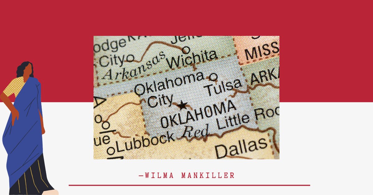 Wilma Mankiller was a Native American activist. 🧵

#NativeAmericanAwarenessWeek #WomensHistoryMonth #WilmaMankiller #CelebratingWomen #WomenTrailblazers #NativeWomen #AZMediaMaven #SocialMedia #WomenPower #WomenofColor