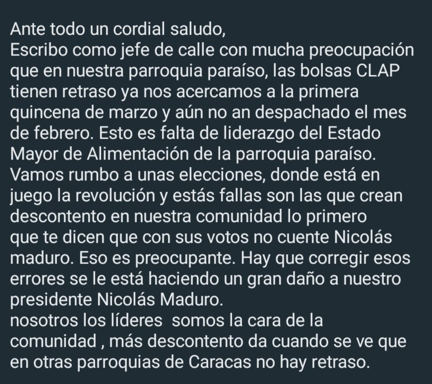 clap_ajs's tweet photo. @NicolasMaduro @gestionperfecta @SierraCarlosVEN @NaunFernandez @ConCiliaFlores @ParaisoActivo https://t.co/DiaIXiYBdF
