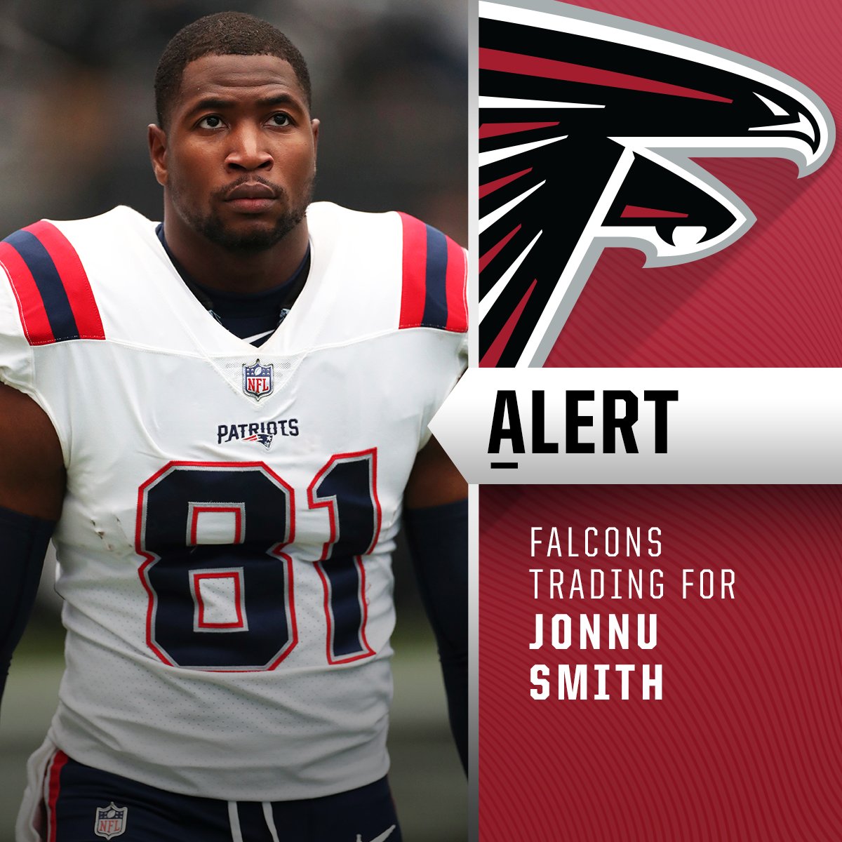 NFL on Twitter "Patriots trading TE Jonnu Smith to the Falcons for a
