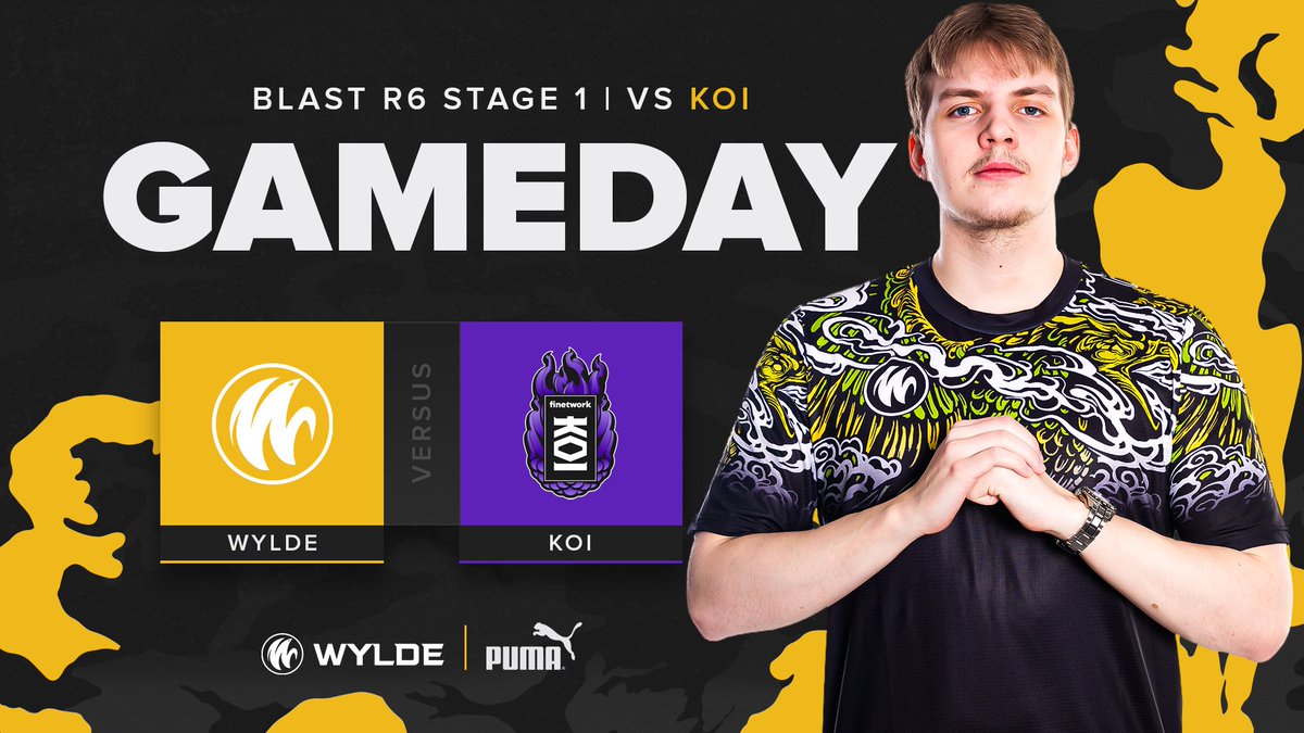WYLDE_gg's tweet image. Today we debut in Tier 1 vs @KOI  

🕘  21:00 CET
📺  twitch .tv/rainbow6

#GOWYLDE⚡️ #R6EUL #BLASTR6