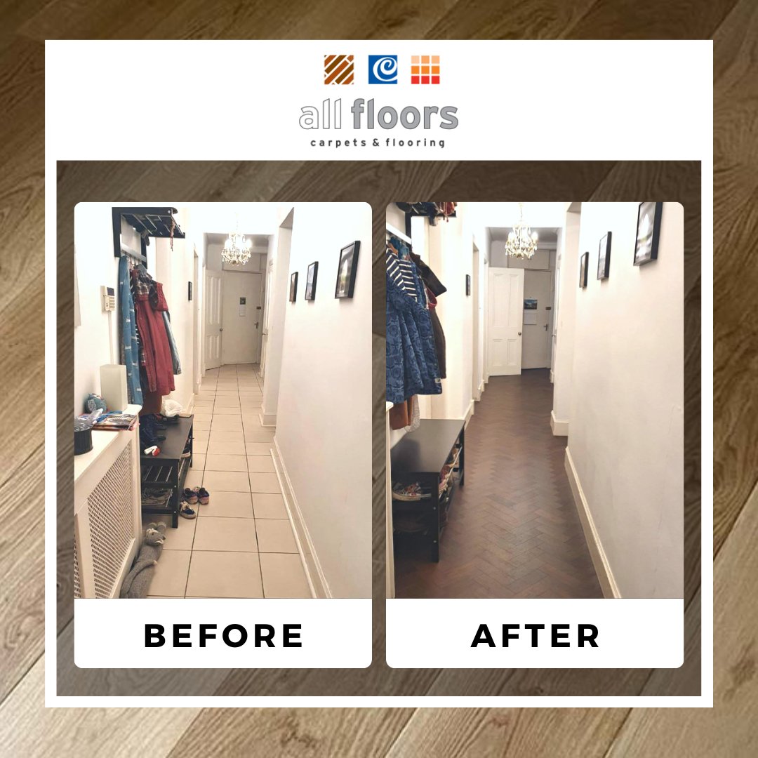 AllFloorsGlw's tweet photo. At Allfloors we pride ourselves on taking our customers from the start of the journey to end with ease and efficiency. ✅

Our extensive experience allows us to perform a high-quality job each time.

See Rachel's hallway transformation. We're thrilled your happy with it! https://t.co/EgPFzPZK8g