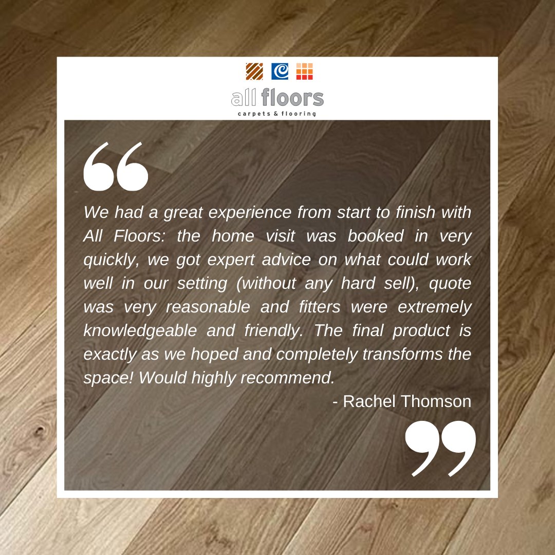 AllFloorsGlw's tweet photo. At Allfloors we pride ourselves on taking our customers from the start of the journey to end with ease and efficiency. ✅

Our extensive experience allows us to perform a high-quality job each time.

See Rachel's hallway transformation. We're thrilled your happy with it! https://t.co/EgPFzPZK8g