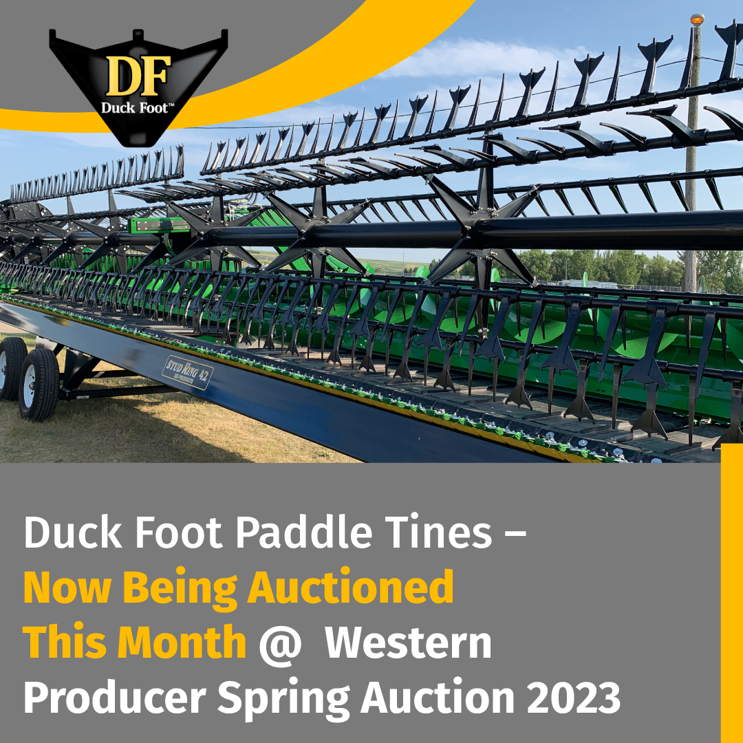 duckfootparts's tweet photo. Western Producer Spring Auction – the online bidding opens March 16th @ 9 AM (CST), runs through March 27th, 2023.

Don’t miss your chance to bid on a set of #DuckFoot paddle tines!🛒

Keep up with the latest on the online auction via @westernproducer 
https://t.co/NFV68pxew7 https://t.co/vgghxidOuo