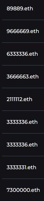 0xboon's tweet photo. @chain_domains All up for sale https://t.co/JCoEMySIvU