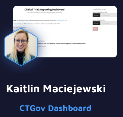 KaitRMac's tweet photo. I'm presenting our Clinical Trials Reporting Dashboard at ShinyConf23 March 15-17! 
#clinicaltrials #Rstats #ShinyConf2023 https://t.co/01PVhoExaj