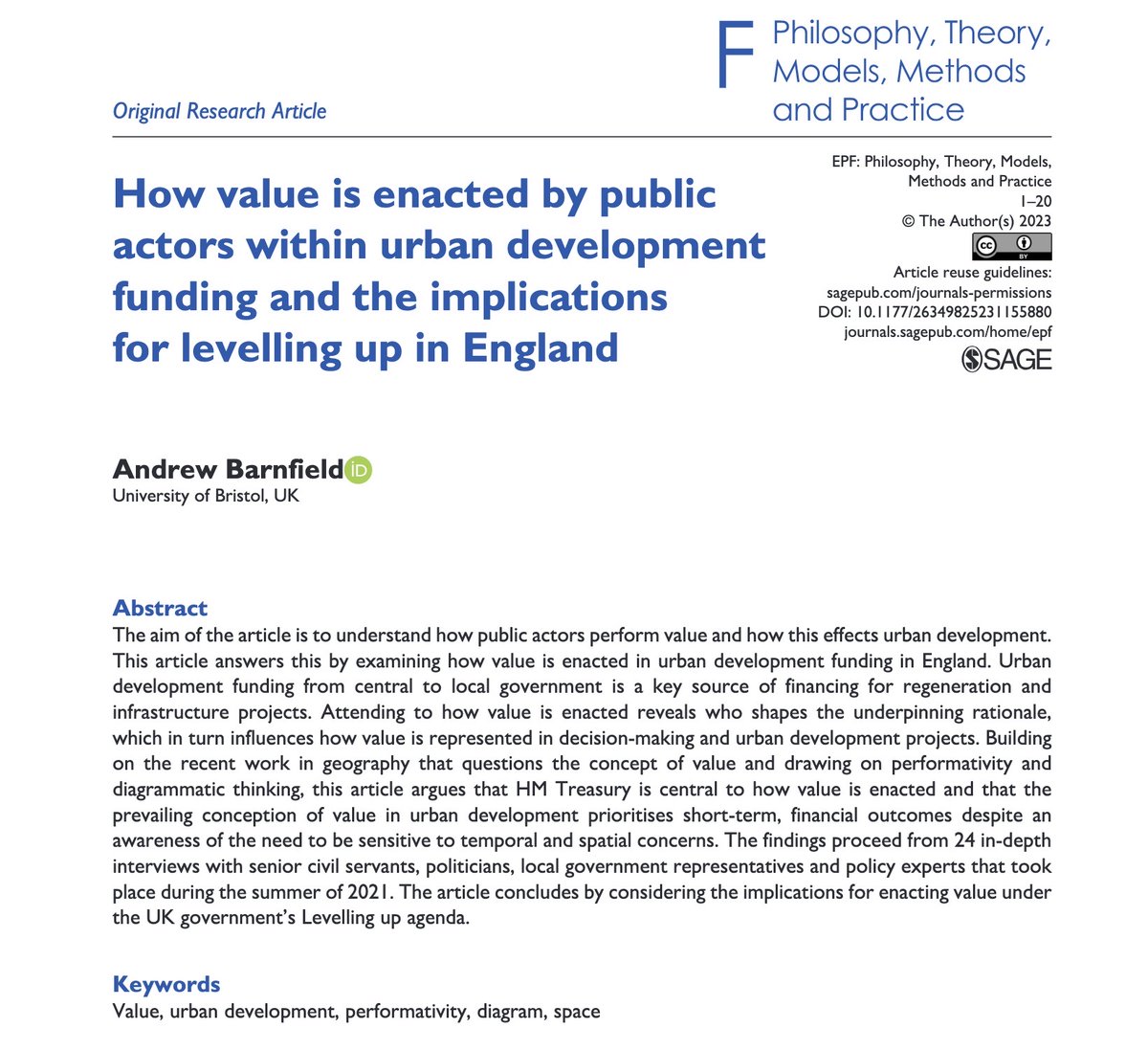 Environment & Planning F tweet media