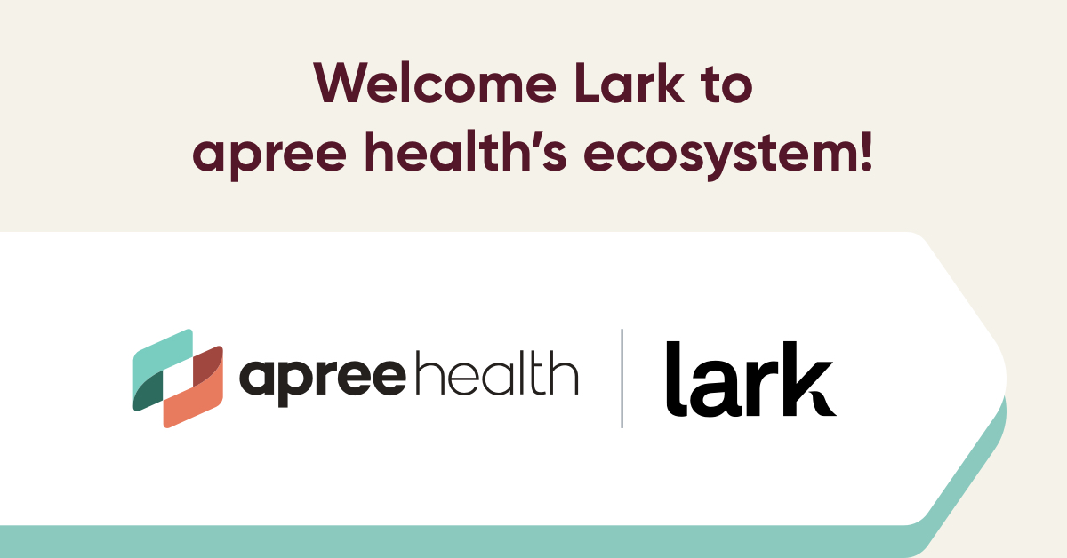 apree health (@apreehealth) on Twitter photo A very warm welcome to <a href="/larkhealth/">Lark Health</a>, a digital health company aimed at delivering 24/7 scalable, accessible chronic condition prevention and management coaching. Together, we'll help millions improve their health. Thrilled to have you, Lark!
lnkd.in/eJAK8-iB A very warm welcome to <a href="/larkhealth/">Lark Health</a>, a digital health company aimed at delivering 24/7 scalable, accessible chronic condition prevention and management coaching. Together, we'll help millions improve their health. Thrilled to have you, Lark!
lnkd.in/eJAK8-iB