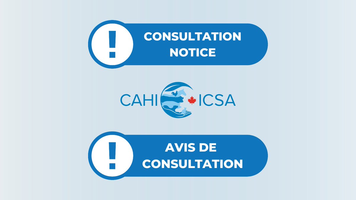 <a href="/GovCanHealth/">Health Canada and PHAC</a> has launched a consultation on proposed agile regulations &amp; guidance for licensing veterinary drugs.  CAHI is actively working with our members to submit consolidated input to help improve the regulatory environment for veterinary drugs  bit.ly/3mRQX8E