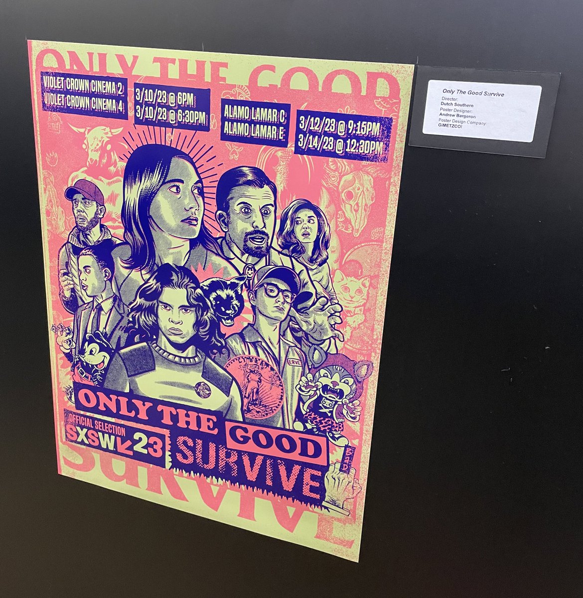 gimetzco's tweet photo. And finally, the director Dutch southern &amp; his giant (er…illustrator) GiMEZTCO! &amp; their poster https://t.co/ZSd00V7H1w