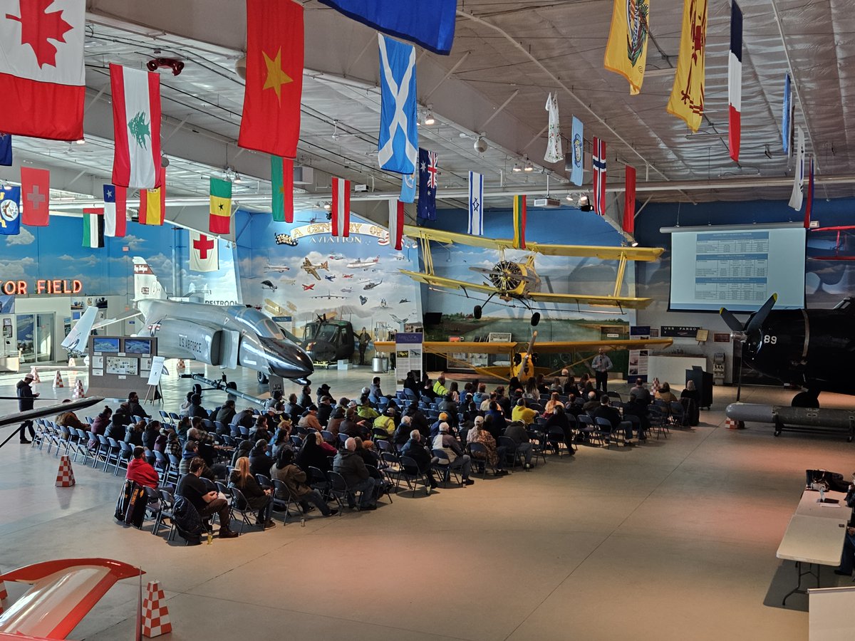 FargoAirMuseum's tweet photo. It was a pleasure to host Dakota Fence for their Benefits Enrollment presentation this morning!

With 400+ chairs, podium, wireless mics, and a projector, we make company meetings like this easy. Let's see how our 501(c)3 non-profit can bring your organization together! 🤝💼 https://t.co/LAEaYfxh9N