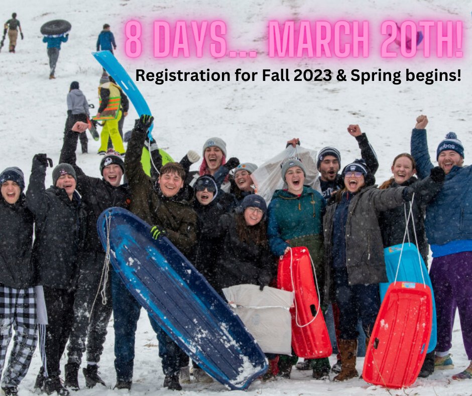 UConnBursar's tweet photo. Spring is around the corner and a Nor’easter is on its way! In 8 days, Monday, March 20th marks the first day of spring and registration for Fall 2023 begins!

Don't miss out on registration! Check your student admin for holds and balances owed! 

bursar@uconn.edu 
(860) 486-4830 https://t.co/jZdIRoJMAU