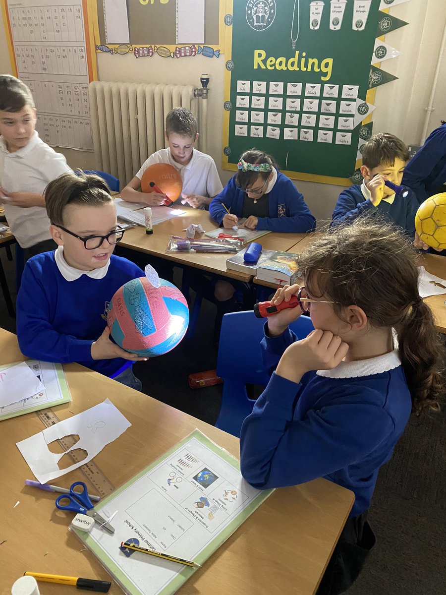 latimerprimary's tweet image. #ClassEH have been learning about how the earth has day and night this afternoon #LatimerScience