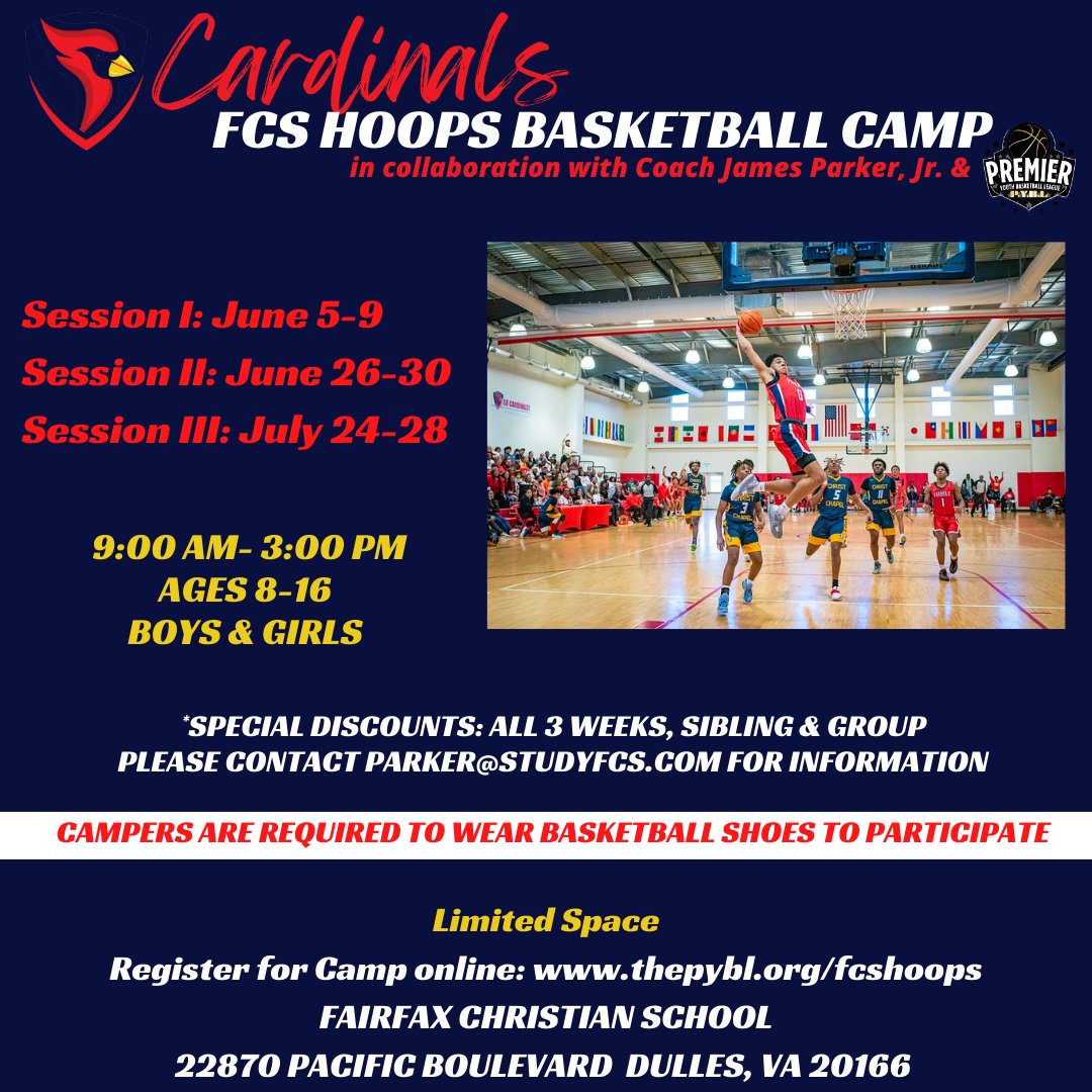 hoops_fcs's tweet photo. Register Today for FCS Hoops Summer Camp with Coach James Parker, Jr. #dmvhoops #bball #pybl #summercamp #loudoun https://t.co/E3w4OGlLB8