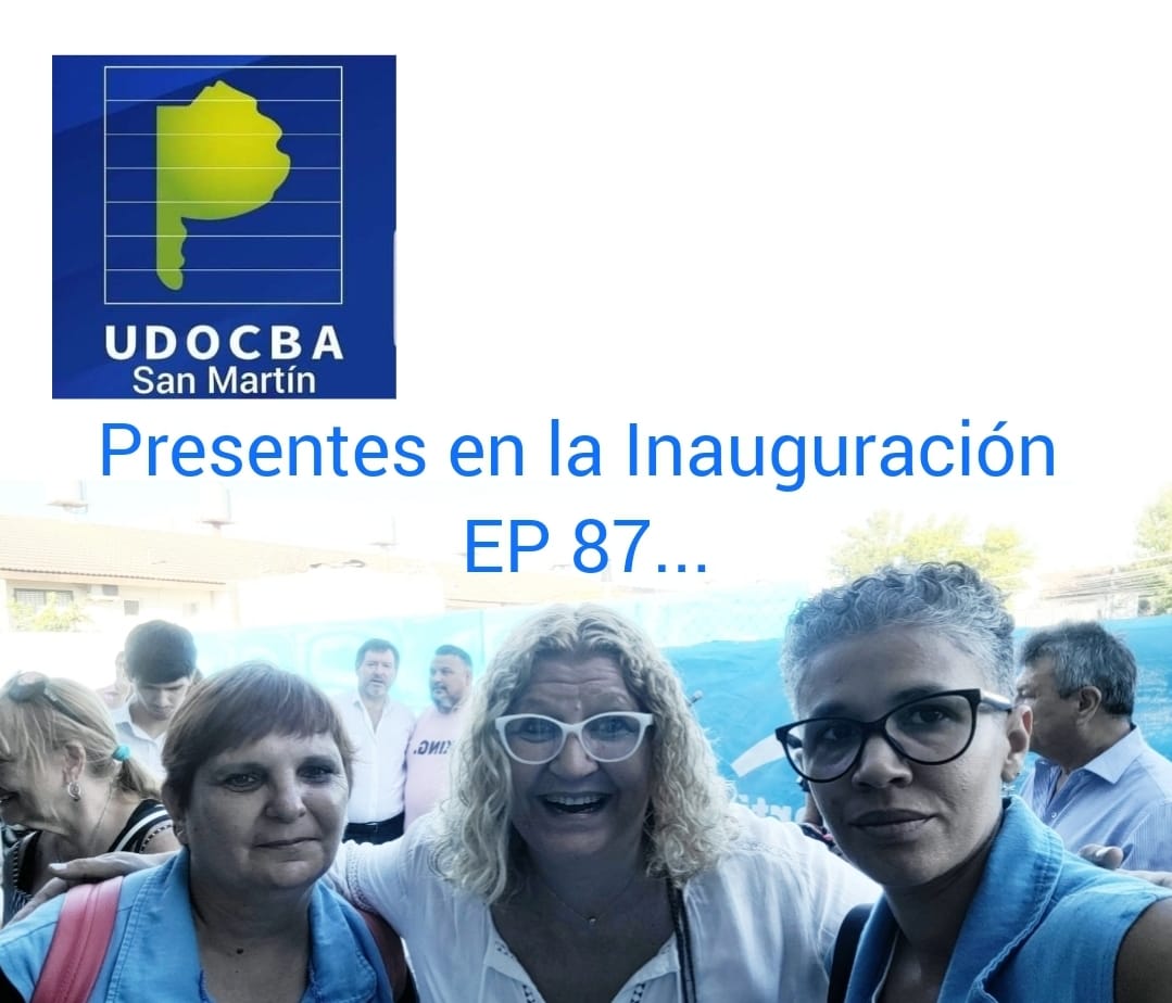 udocbacentral's tweet photo. 📍San Martin
Inauguración de la EP 87. https://t.co/P5ww0Ejox1