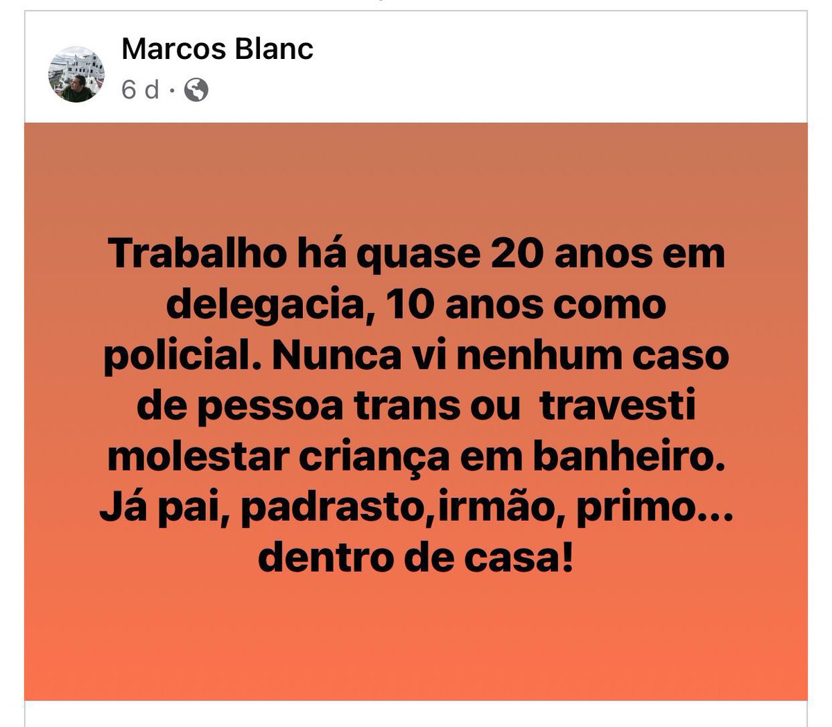a família tradicional culpabiliza travestis como cortina de fumaça pra acobertar quem realmente tem culpa:

homens que convivem com essas mulheres e crianças