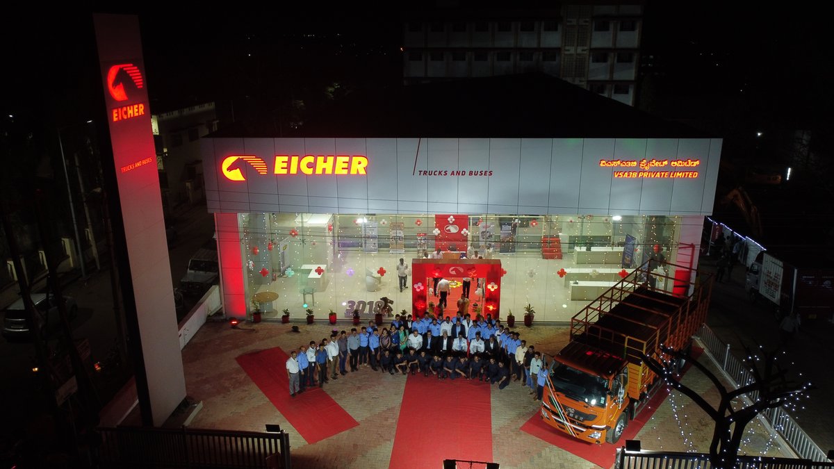 ETBIndia's tweet photo. We are now closer to you with our new #dealership - VSA3B Pvt. Ltd., Belgaum, Karnataka.
We Are With You Har Qadam Har Waqt.
Know more: https://t.co/krrhe0hzJo
#DealershipNetwork #NetworkExpansion #Growth #opportunity #Success #Prosperity #Eicher #EicherTrucksAndBuses https://t.co/NT7nLnmSl6