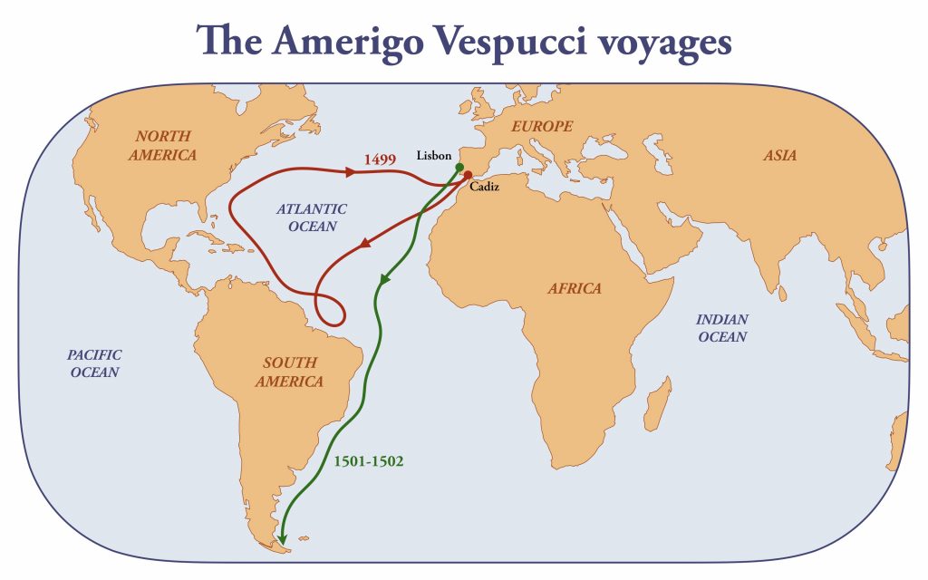 But why was it named after him and not Christopher Columbus, who was the first European (well, apart
