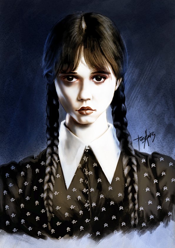 PoRuARTS's tweet photo. Wednesday Addams

#Netflix #Wednesday #TheAddamsFamily #DigitalArt #sketchoftheday #OpenForCommision #PoRuArts https://t.co/l4lLvjWu0b
