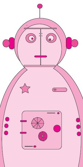 OlhsartD's tweet photo. Class 2P9 and their Adobe Illustrator Robot designs as a work in progress. Well done to Lewis H. and Laila! https://t.co/sOhBgzDmAF