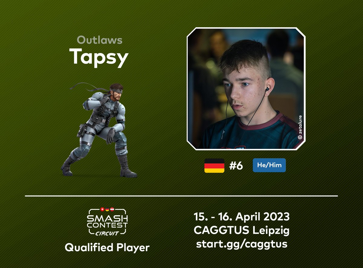 SmashContest's tweet photo. Germany's strongest newcomer @TapsyFR999 has made a name for himself in record speed.
In his 1st tournament season he already finished #6 of the German ranking!

Now we will see how he will fare against the elite of the DACH region!

#SmashContest https://t.co/988G7J1gbu