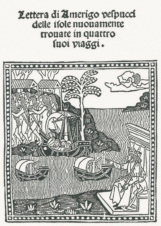 But there's more to it.

Vespucci wrote highly dramatised accounts of his voyages to the New World, 
