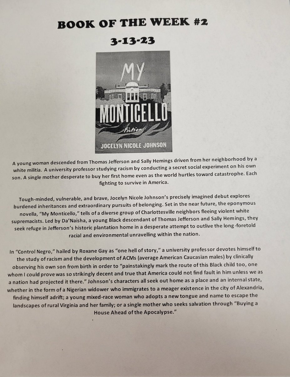 RTHSSTEMMC's tweet photo. STEM Students, visit the media center and check out one of our books of the week! Also, you can go to Destiny and discover more great titles!
@RichTownshipHS 
@RichieTheRaptor 
@RTHSActivities 
@Rich227_EdTech 
@STEM_LaFrance https://t.co/Wx4s8teI9Y