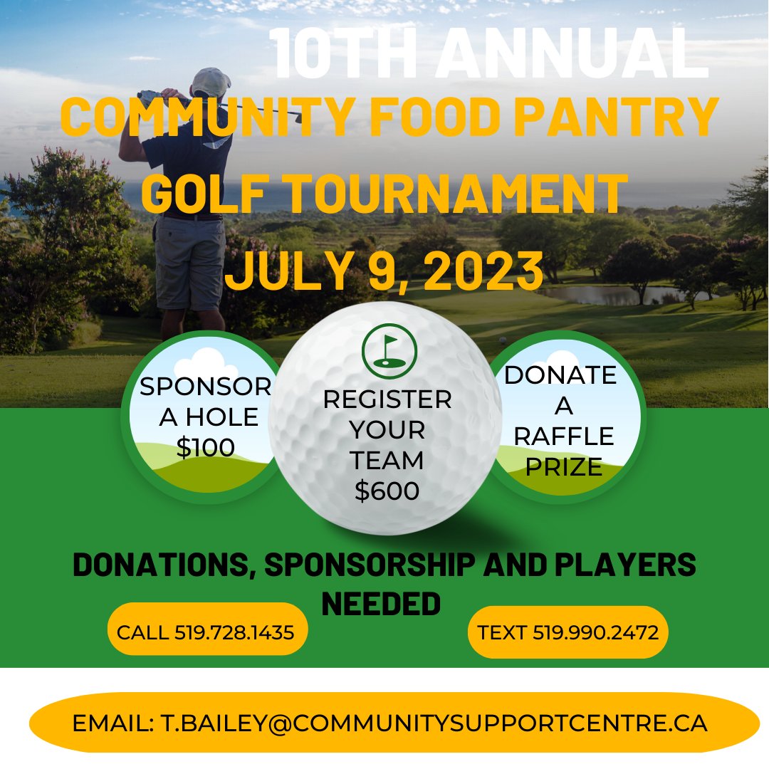Call today to register your team for the 10th annual tournament, donate a raffle prize or sponsor a hole
 #golf #teamsneeded #donatenow