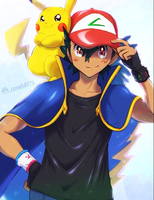 ちょっと未来のサトシくんヾ(＇H＇*リ#サトシの日 #アニポケ #anipoke 