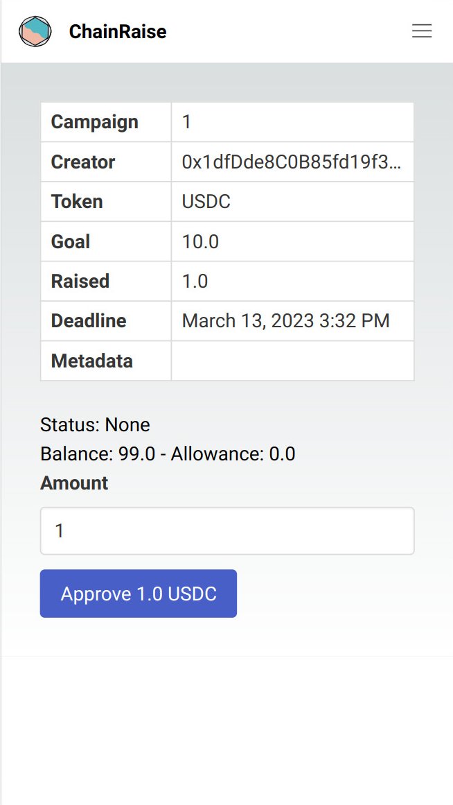 sherpya's tweet photo. Just started developing a new web3 app called ChainRaise!
It's a crowdfunding platform that eliminates intermediaries and enables direct transactions.
#chainraise #crowdfunding  #Web3 https://t.co/PlgVAj6kFa