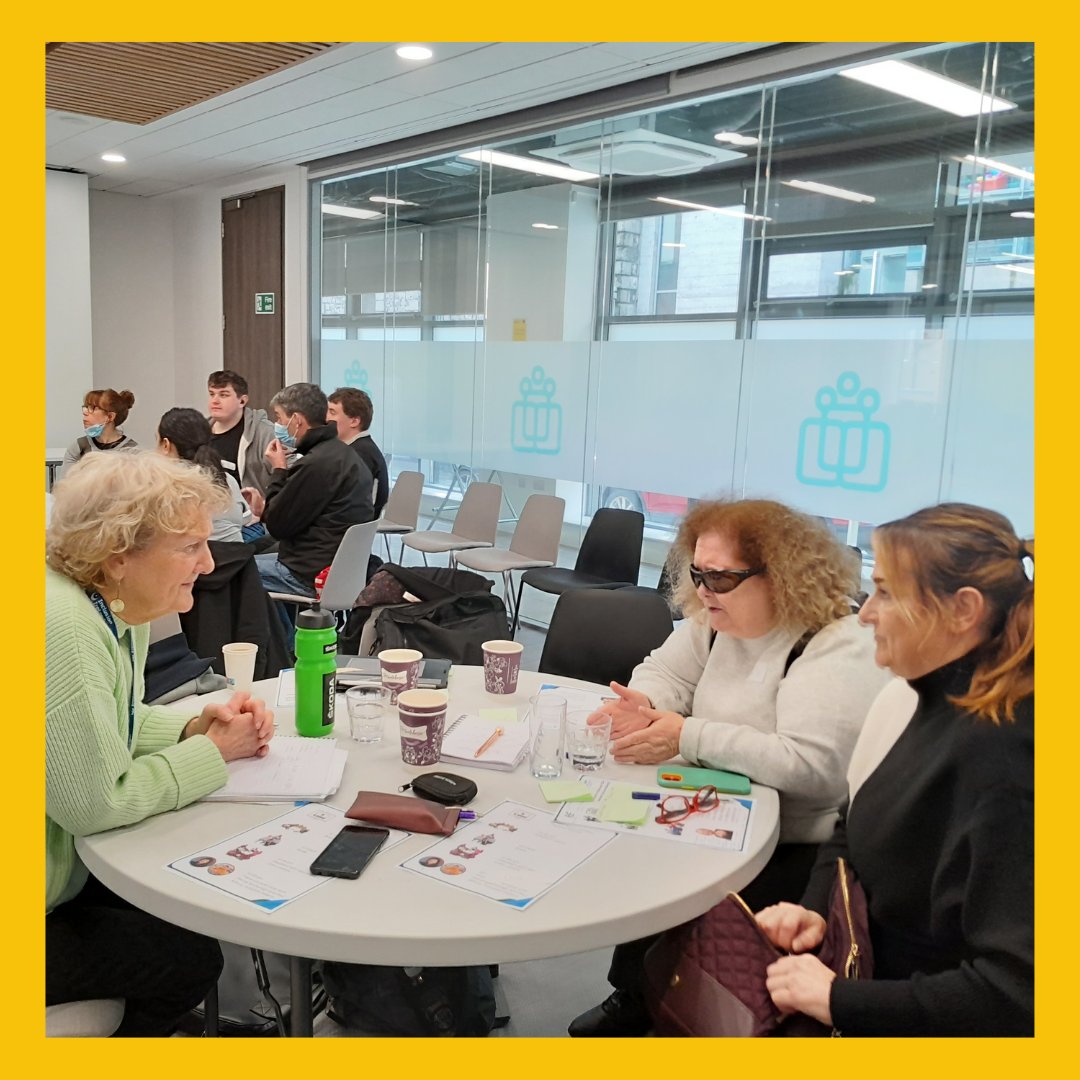 AvistaCLG's tweet photo. Fidelma and Pauline from our #Dublin @AvistaCLG service had the opportunity to discuss their decision-making rights with Noirin (@InclusionIre Advocacy Officer) at today's @InclusionIre #ADMAct event in @_IHREC.
#AssistedDecisionMakingAct #LifeOfOurChoosing https://t.co/SXYV8zu7yw