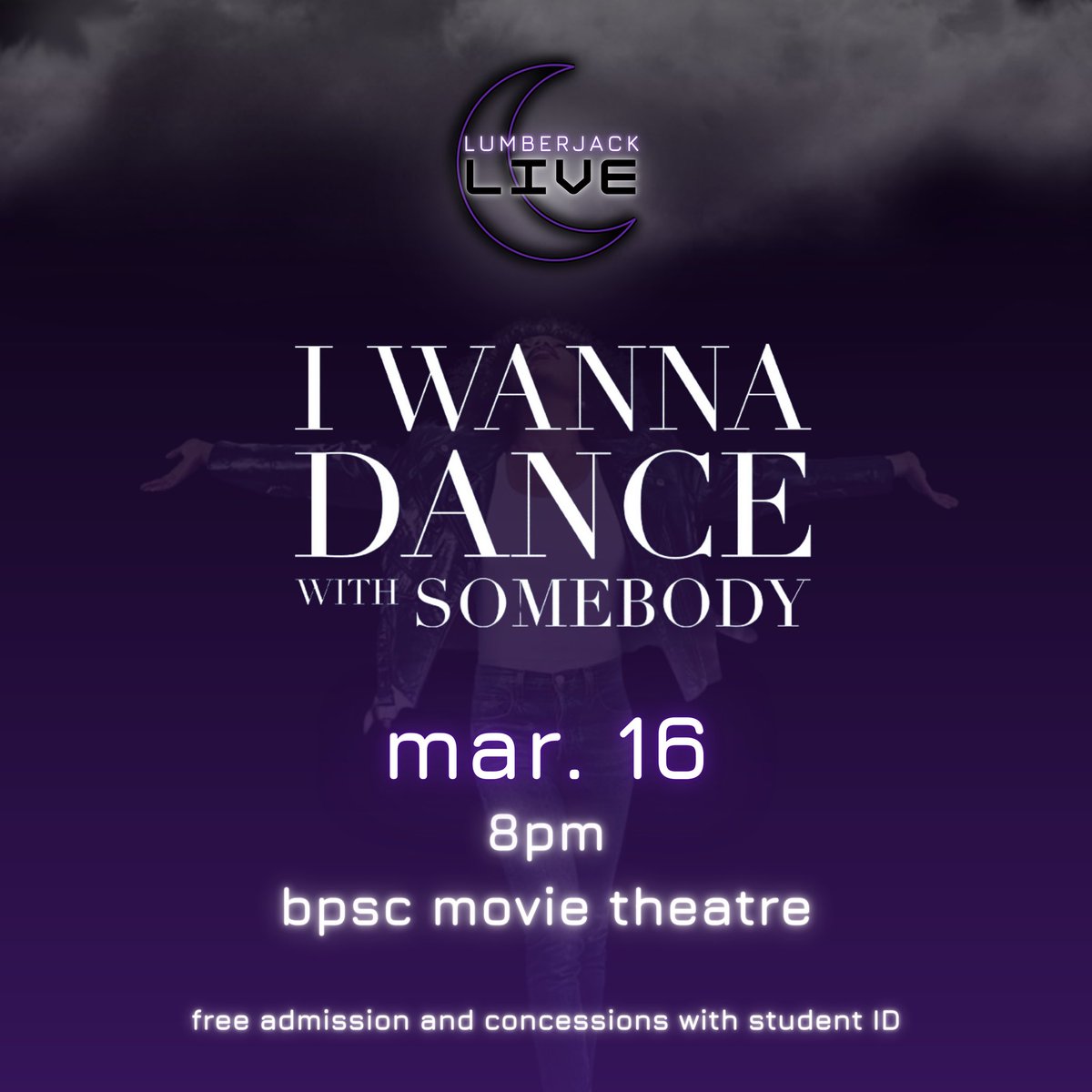 🚨 WELCOME BACK, JACKS! 🚨 We’re ready for some more great movies. “I Wanna Dance With Somebody” will be shown THIS THURSDAY right in our BPSC Movie Theatre! 💥 Make sure to bring your student ID for FREE admission and concessions. 🍿 SEE YOU THERE! 👏

#JACKSGETINVOLVED