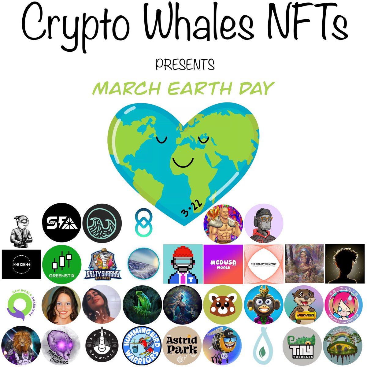 About a week away from #MonthlyEarthDay and I am so excited. Spring is in the air! I am looking for at least 15 more projects to join the initiative. It’s super easy and feels great joining! Dm me for ideas and let’s recognize these peeps. 👇🏼

<a href="/litter_token/">Litter Token ($LTK) 🌱</a>

✌🏼💜🐳
#savetheplanet