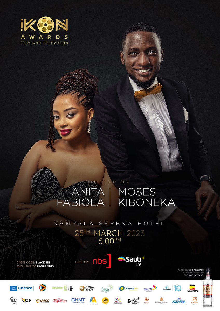 We giving big energy and chemistry that’s balanced with our #iKonAwards2023 hosts @Anitahfabiola @mkiboneka who will be taking the stage at the inaugural event come 25th March, 2023 at the @kampalaserena
