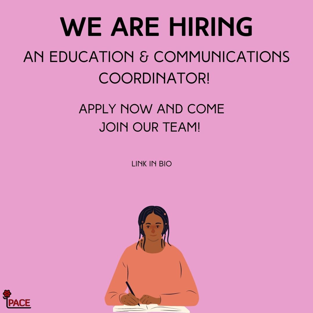 We are hiring! Apply to info@pace-society.org #sexworkiswork
