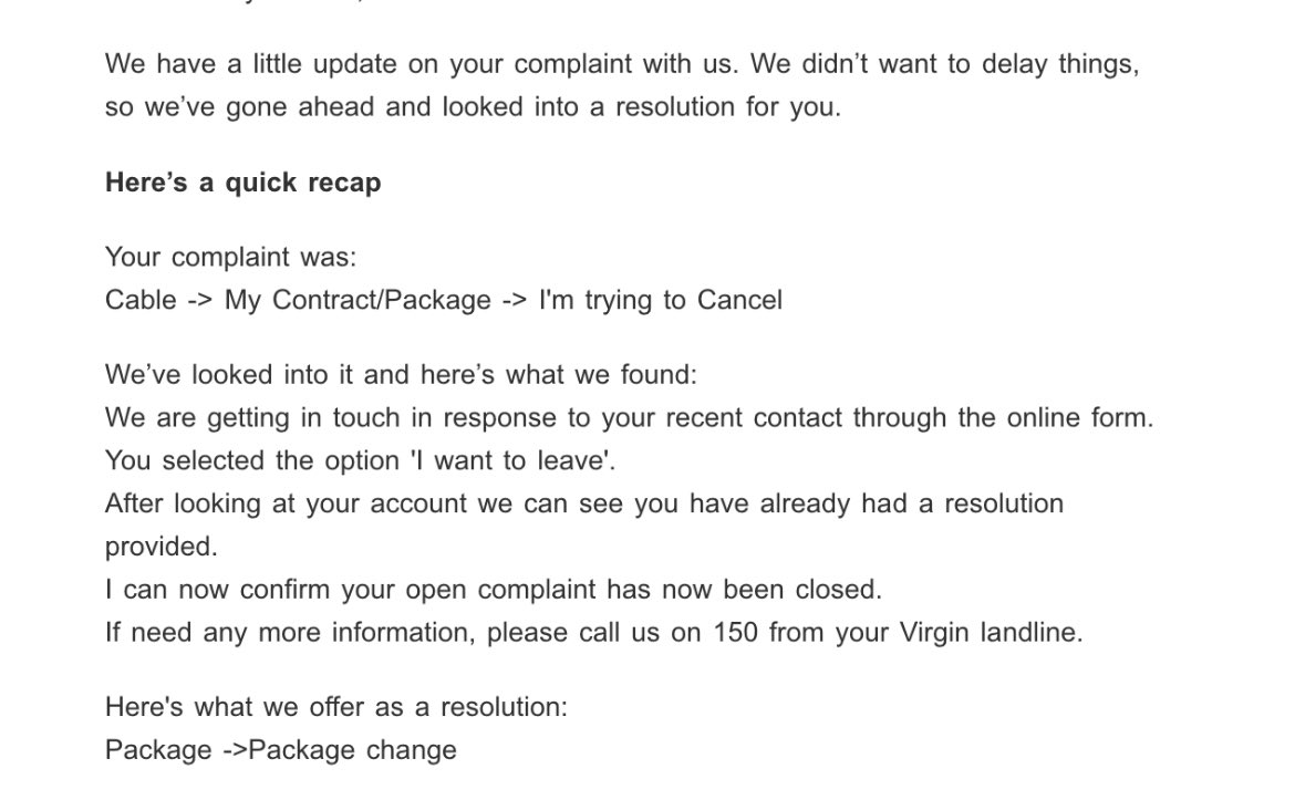 KasBurke's tweet photo. @virginmedia can you confirm what the hell this means? I am so sick of having emails asking for money for an account that’s meant to be closed! Is the account closed? Why do I still keep getting emails to pay? https://t.co/w7Tuwv6sFP