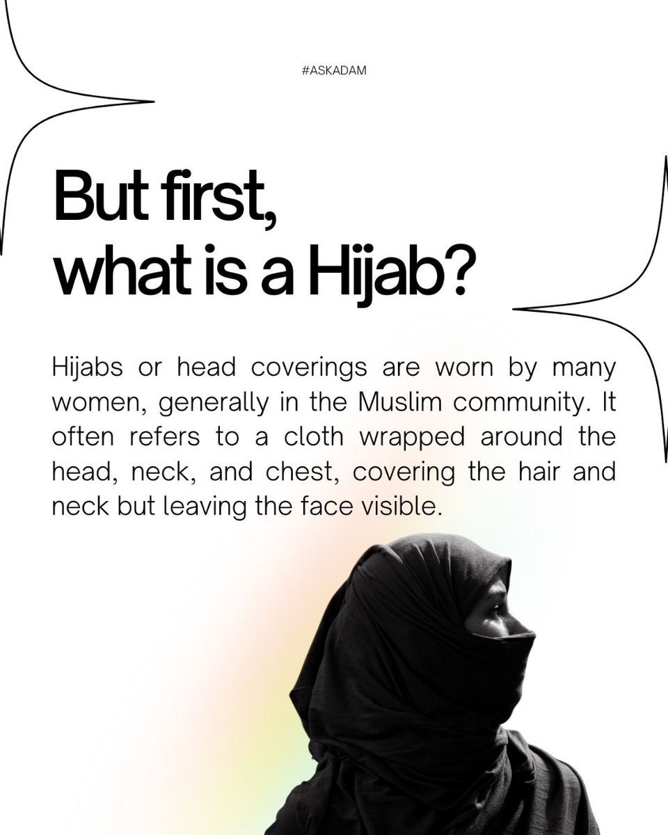iadamai's tweet photo. One of the iconic representations of a Muslim woman is the Hijab - but do you know why women in our culture wear them? 

#i_adam_ai #muslimquotes #growingupmuslim #islamicreminders #hijab #muslimculture https://t.co/4Hn4rJkbCL