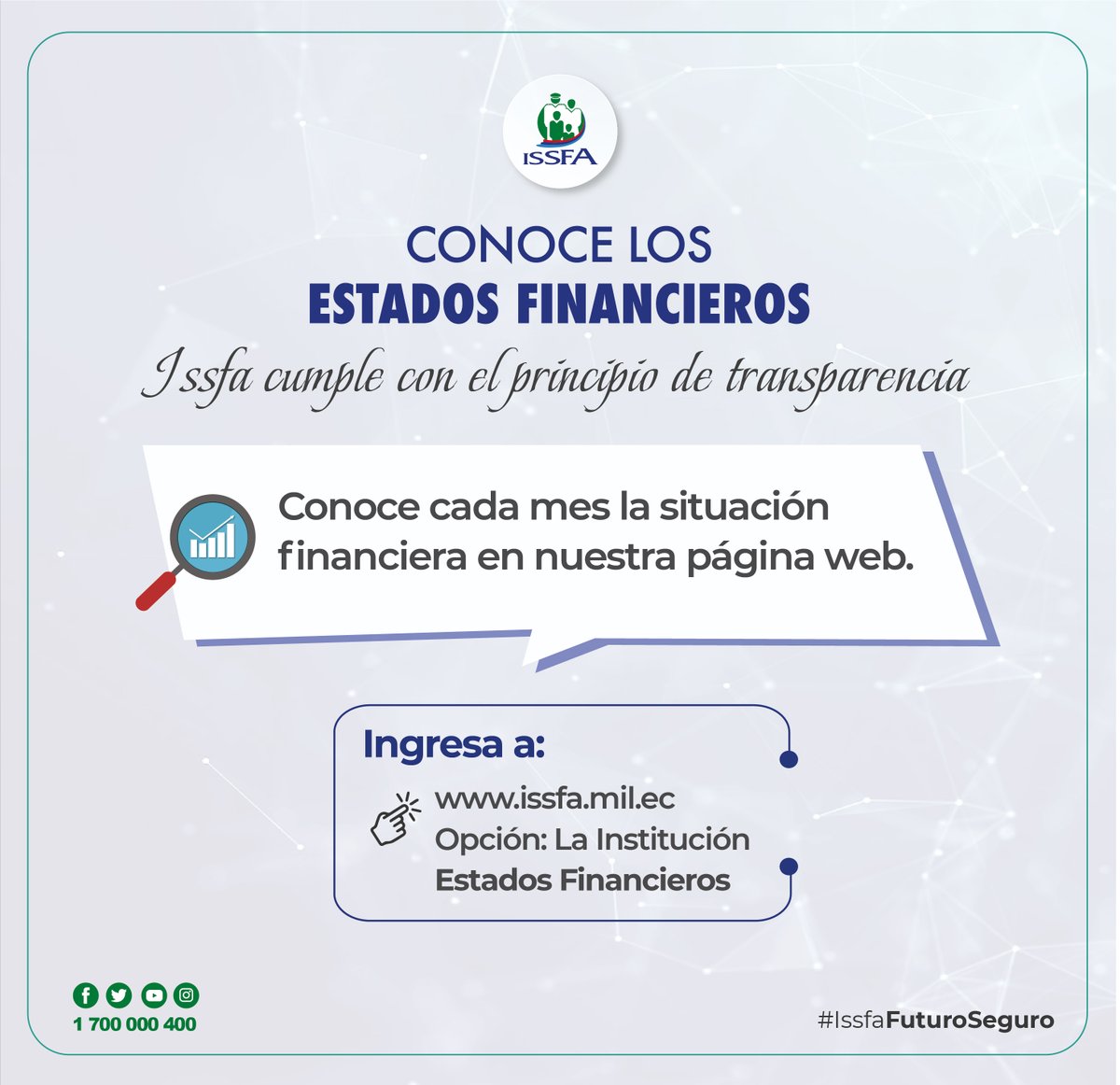ISSFA_ECUADOR's tweet photo. 📊 Actualización | Conoce los estados financieros #Issfa a febrero 2023 ➡ https://t.co/wAB7QTL9m0
#IssfaFuturoSeguro https://t.co/075Qkjyys1