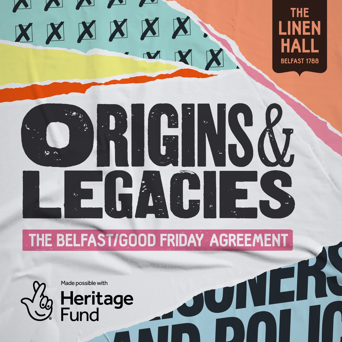 Join us to mark the 25th anniversary of the #BelfastAgreement / #GoodFridayAgreement, with an exhibition, and a series of exciting events. Find out more ⬇️

linenhall.com/origins-legaci…

This project is funded by <a href="/HeritageFundNI/">The National Lottery Heritage Fund NI</a>

#GFA25