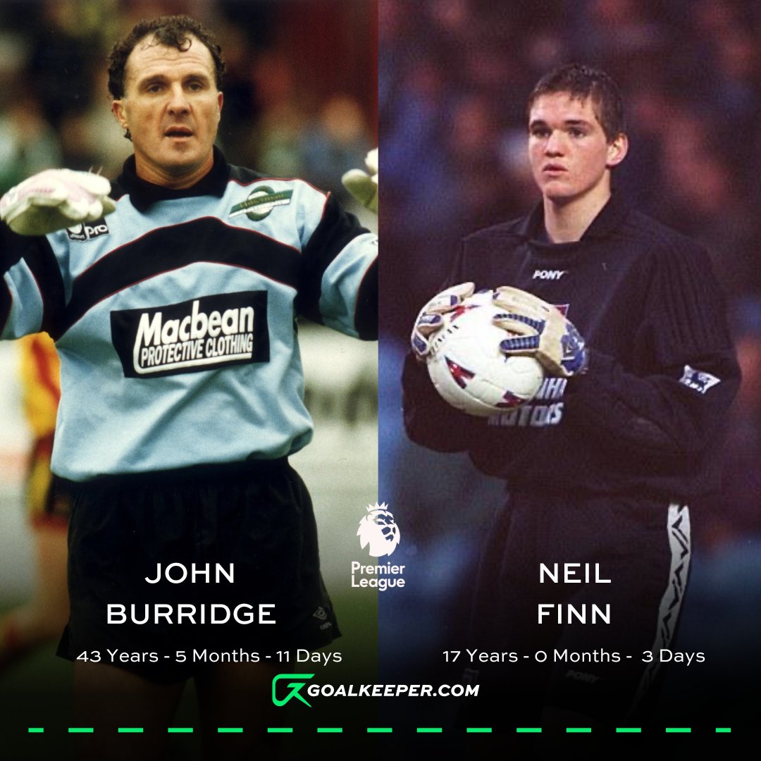 goalkeeper_com's tweet photo. THREAD 🧵

The oldest and youngest goalkeepers of all time - Across the top 5 European Leagues..📊🧤

Firstly, the Premier League👇

#Goalkeepers | #Data https://t.co/bH9mLP90Z9