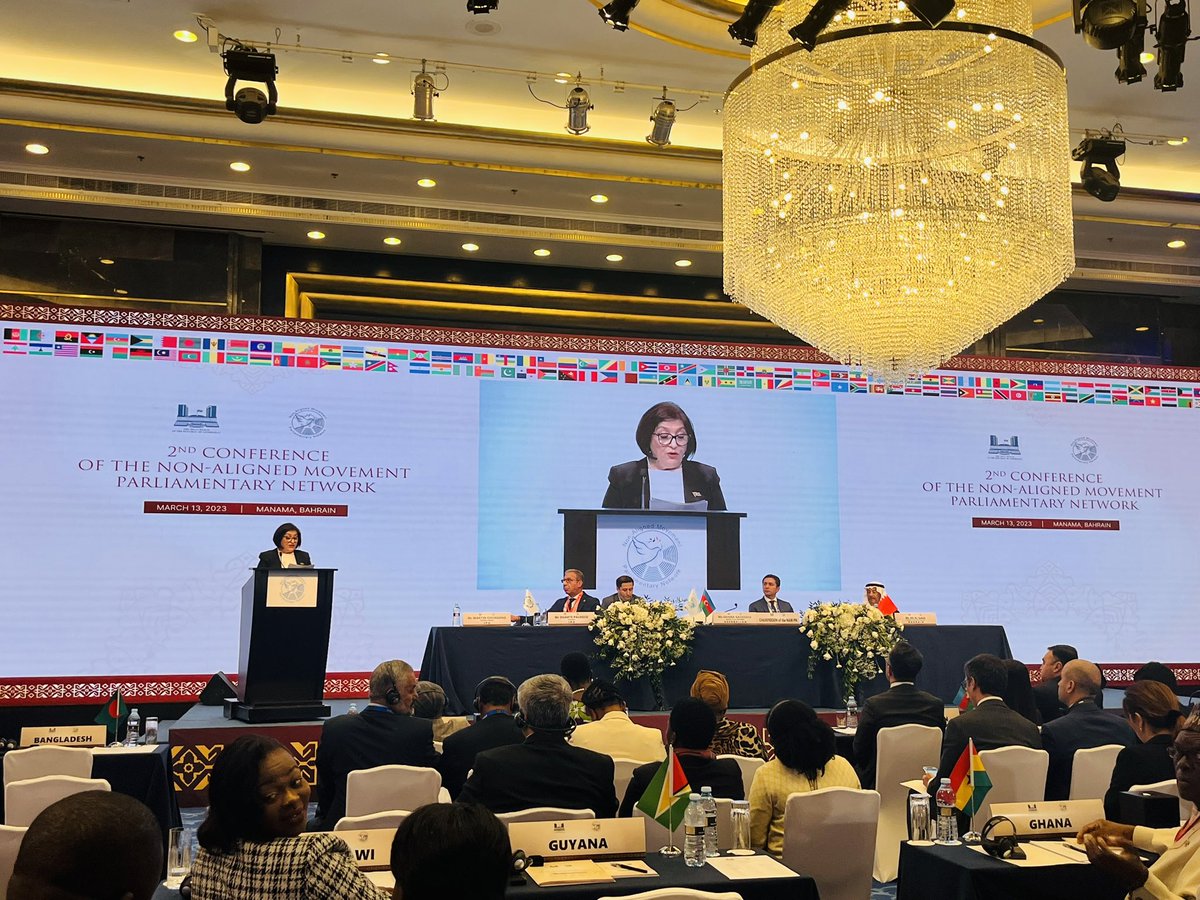 Manama Conference of the Non-Aligned Movement Parliamentary Network is dedicated to the issue of "Parliamentary support to the national and global efforts on post-pandemic recovery". #NAMPN2023 #ManamaConference